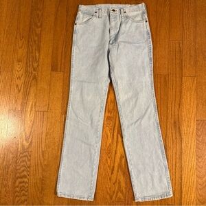 Wrangler Light Blue Straight Leg Jeans Mens Size 31x32